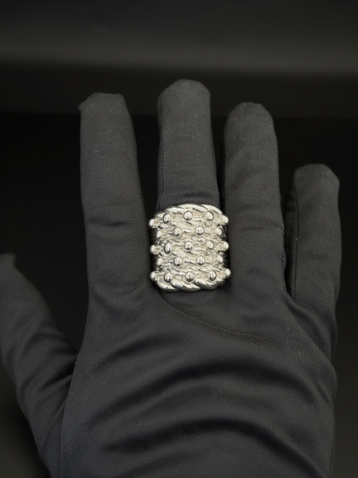 9ct Gold Filled Huge 5 Row Keeper Ring