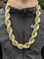 WORLDS BIGGEST -9ct Gold Filled Rope Chain 30mm