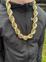 WORLDS BIGGEST -9ct Gold Filled Rope Chain 30mm