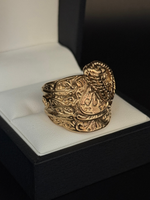 9ct Gold Filled Ace of Spades Saddle Ring