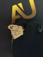 9ct Gold Filled Ace of Spades Saddle Ring