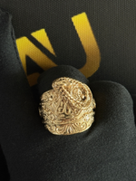 9ct Gold Filled Ace of Spades Saddle Ring