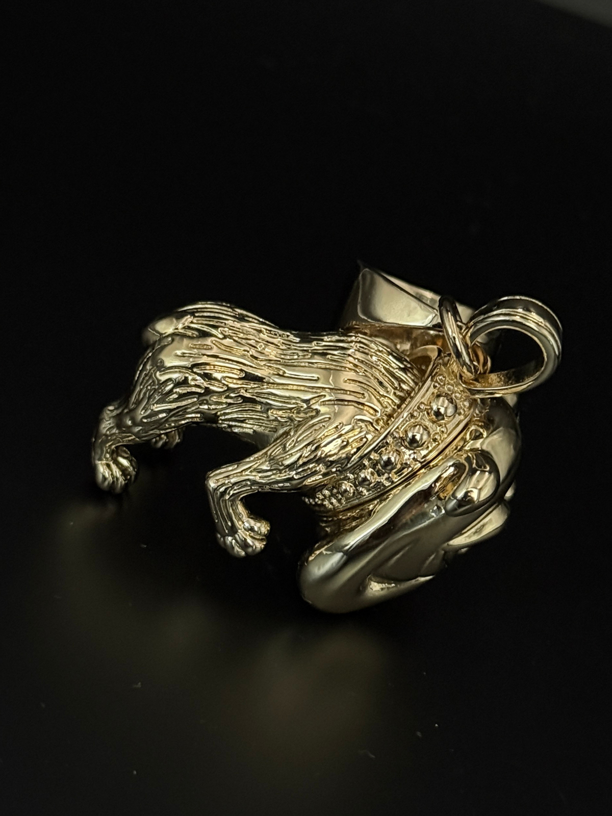9ct Gold Filled Bull-Dog Pendant