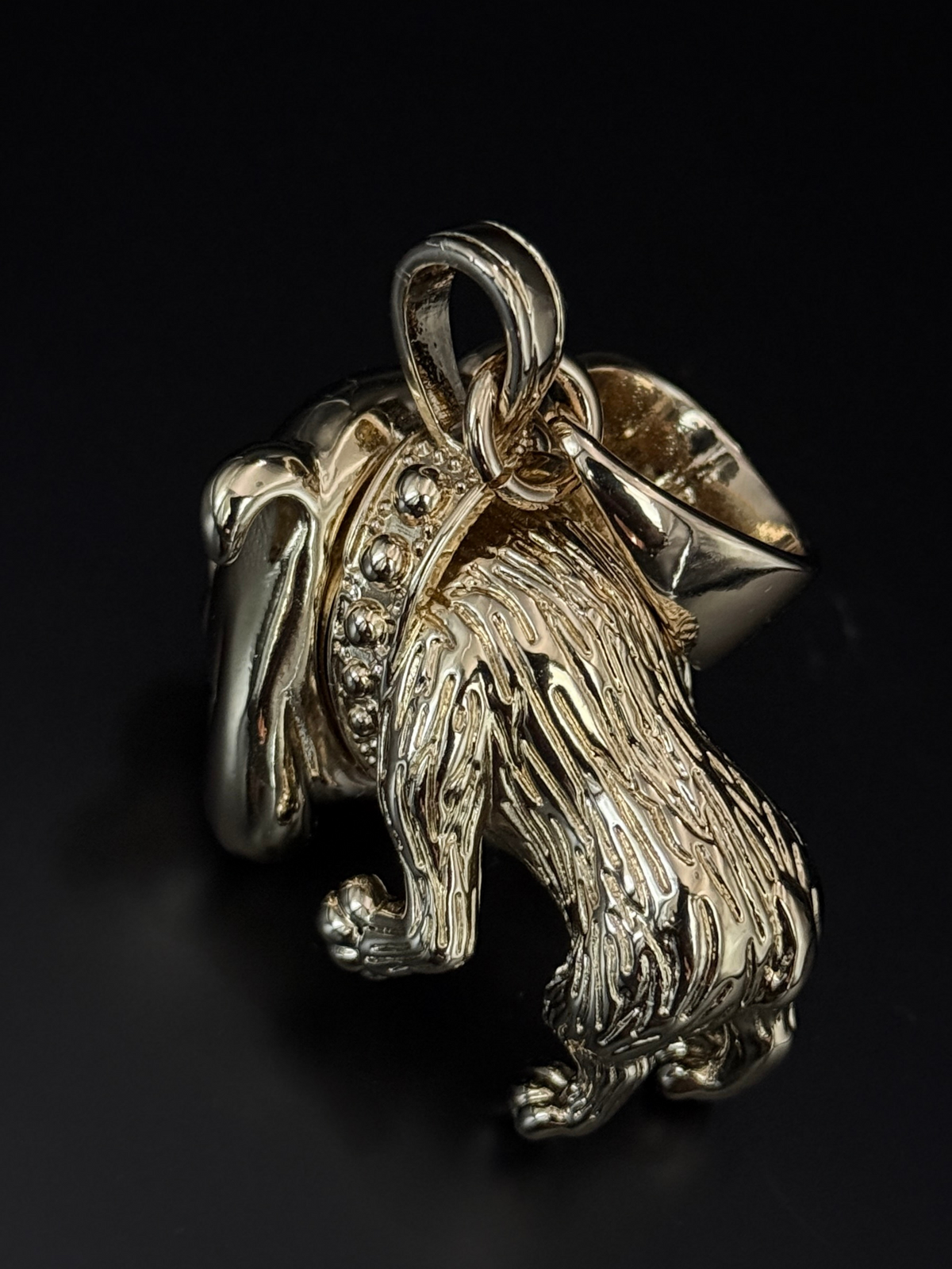 9ct Gold Filled Bull-Dog Pendant