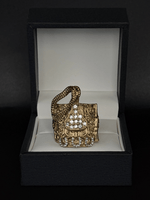 9ct Gold Filled Diamond Cowboy Saddle Ring