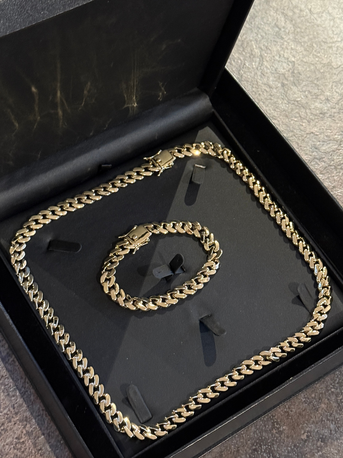 9ct Gold Filled Cuban Set 10mm