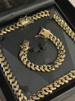 9ct Gold Filled Cuban Set 15mm