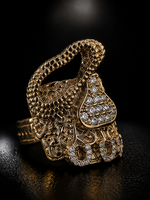 9ct Gold Filled Diamond Cowboy Saddle Ring
