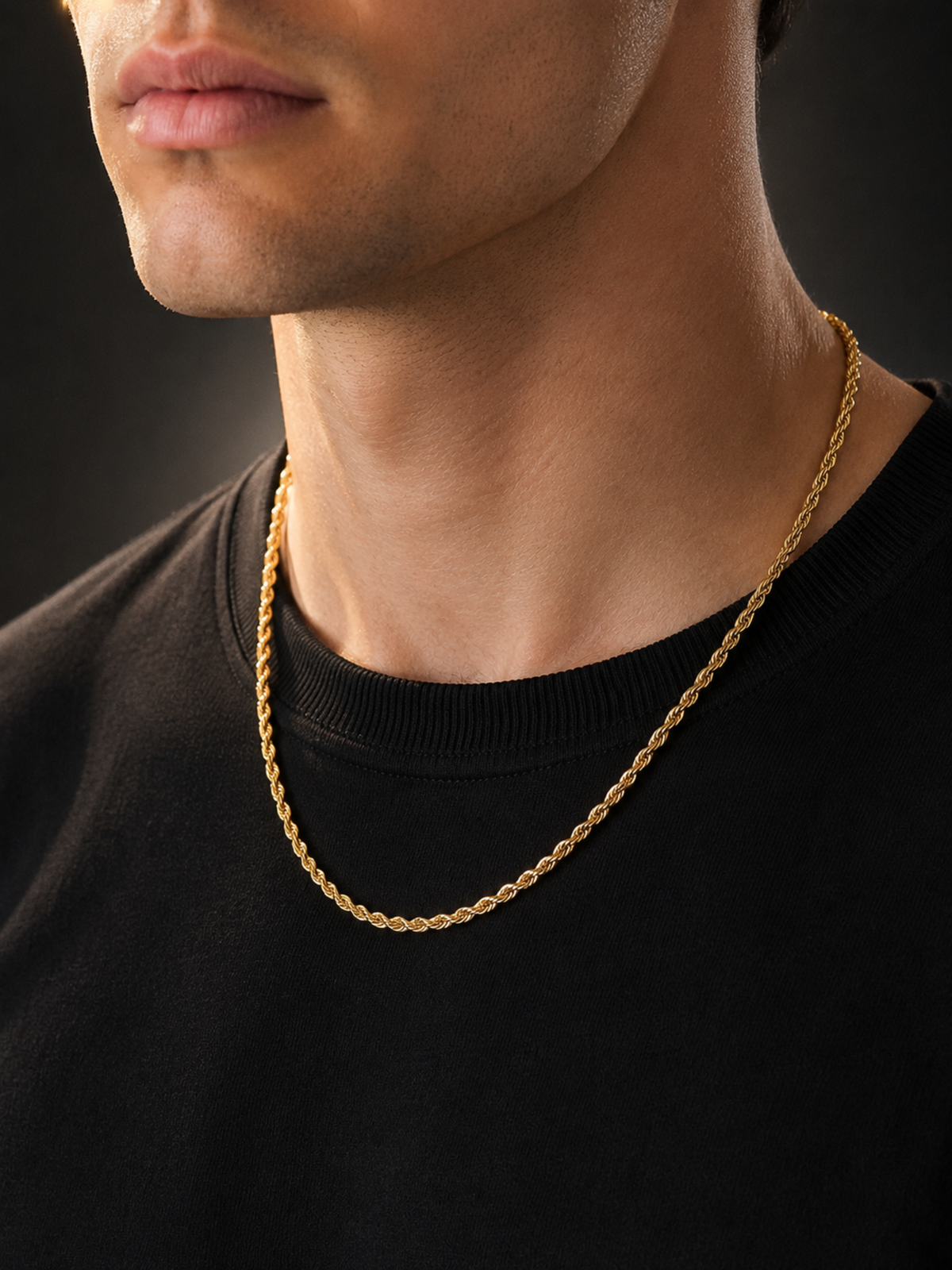 9ct Gold Filled Rope Chain 3mm