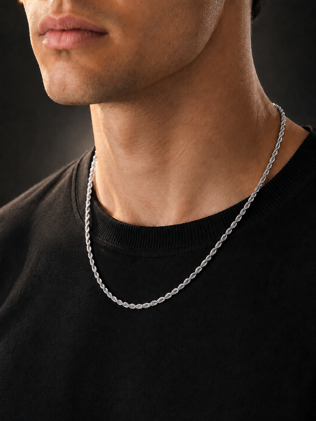 Silver Rope Chain 3mm