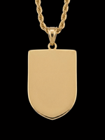 Gold Filled England Football Badge Pendant With Chain