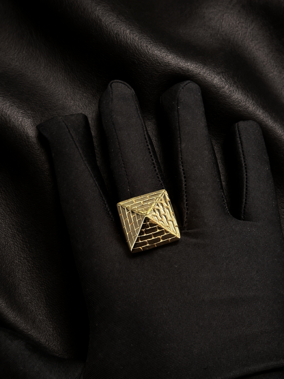 9ct Gold Filled Pyramid Ring