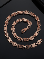 9ct Gold Filled Stars & Bars Chain 10mm