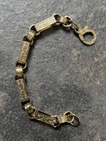 9ct Gold Filled Gypsy Link Bracelet Belcher 13mm