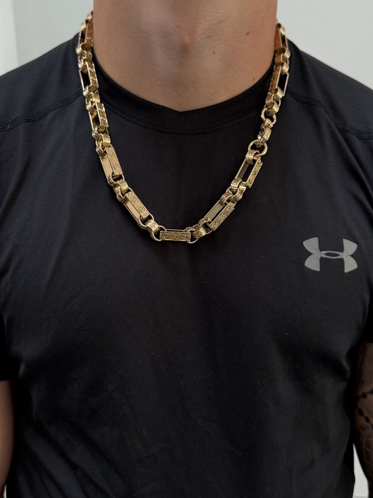 9ct Gold Filled Gypsy Link Belcher Chain 13mm