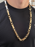 9ct Gold Filled Gypsy Link Belcher Chain 13mm