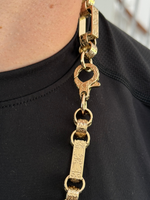 9ct Gold Filled Gypsy Link Belcher Chain 13mm