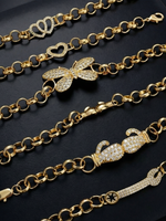 Gold Filled Kids Charm Belcher Bracelets