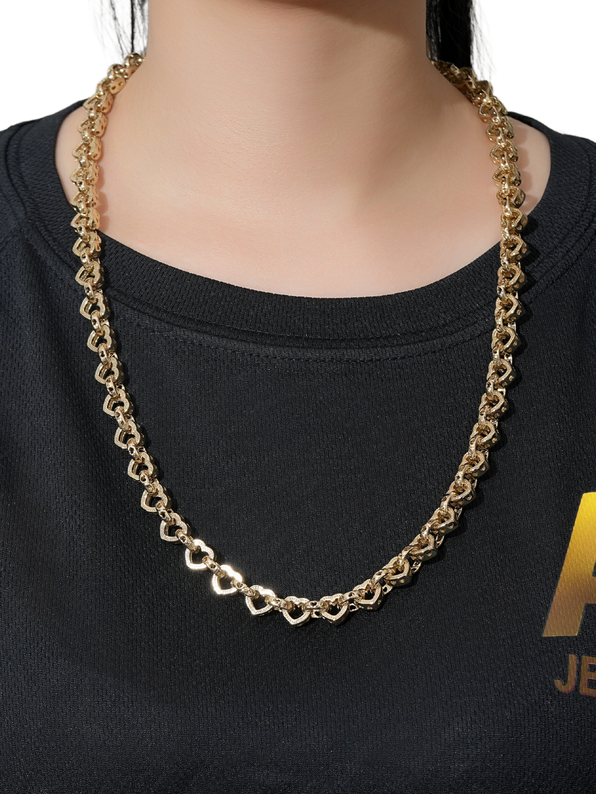 9ct Gold Filled Love Heart Belcher Set 9mm