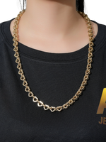 9ct Gold Filled Love Heart Belcher Set 9mm