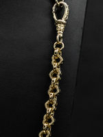 9ct Gold Filled Love Heart Belcher Chain 9mm