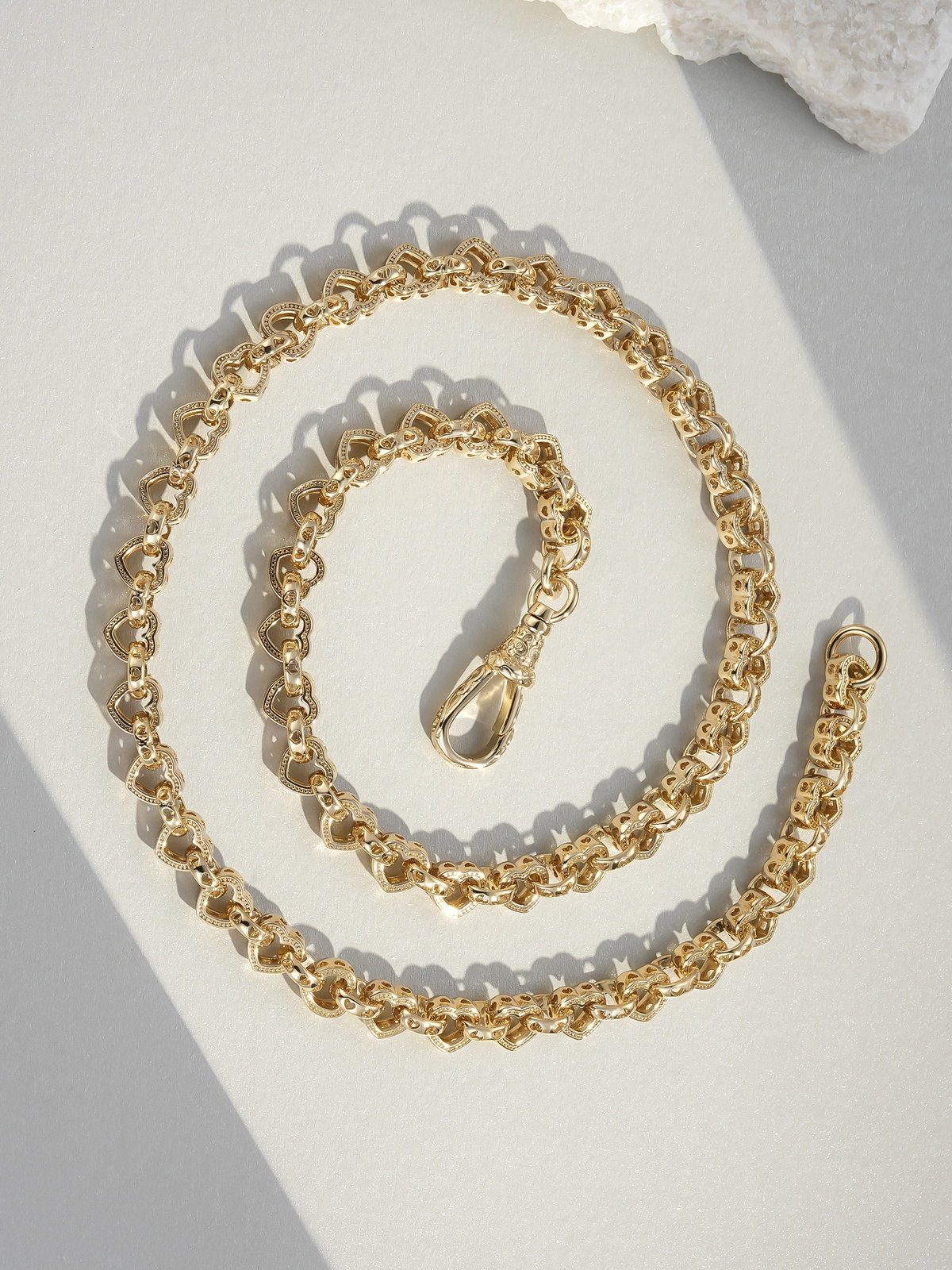 9ct Gold Filled Love Heart Belcher Set 9mm