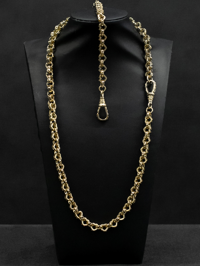 Chain and bracelet, matched