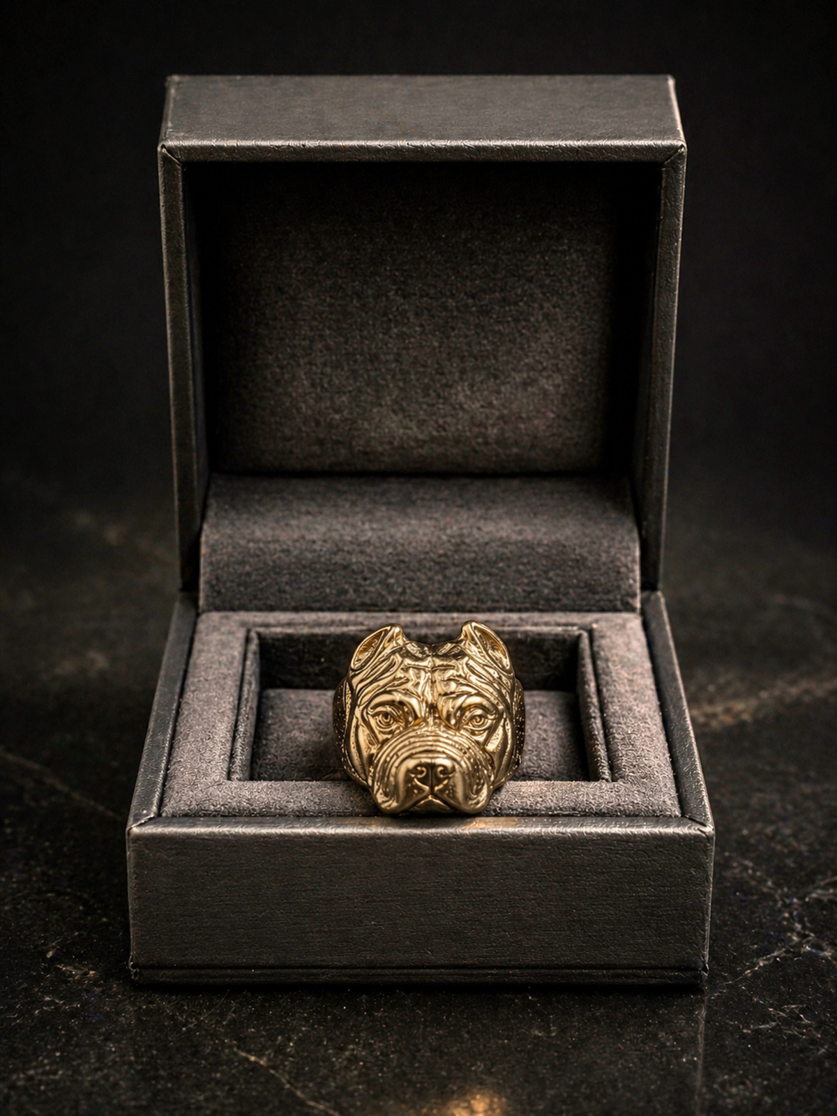 9ct Gold Filled Pitbull Ring