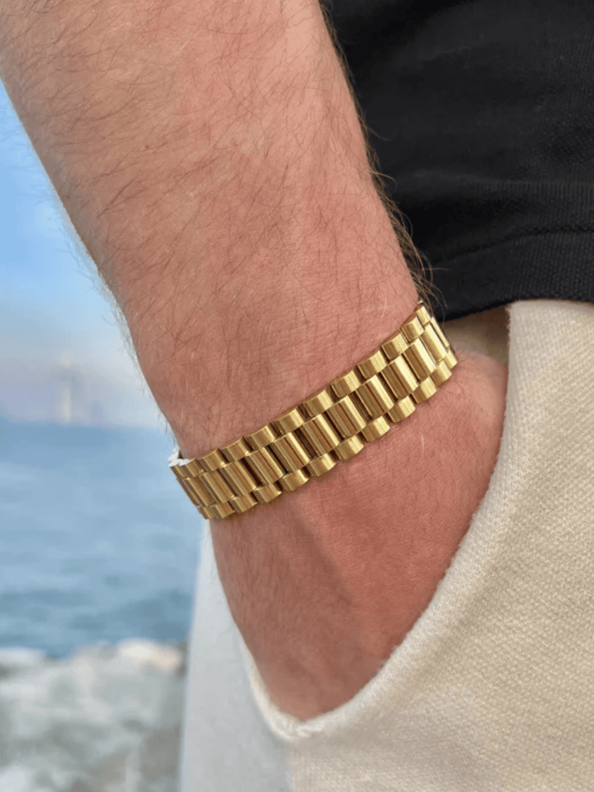 Gold Filled Presidential Bracelet 15mm