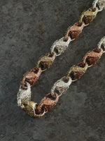 9ct Tri-Colour Gold Filled Tulip Chain 13mm