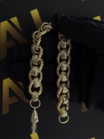 9ct Gold Filled Roller-Ball Belcher Bracelet 15mm