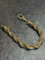 9ct Gold Filled Rope Bracelet 12mm