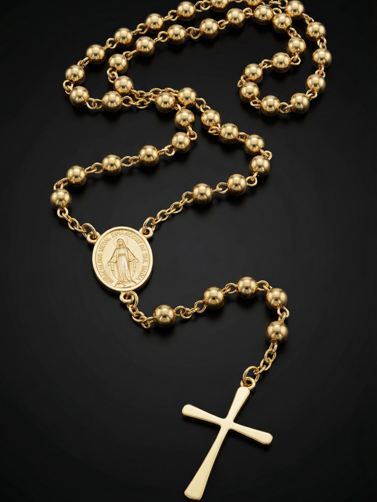Gold Filled Rosary Bead Chain