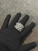 Silver Huge 4 Row Keeper Ring