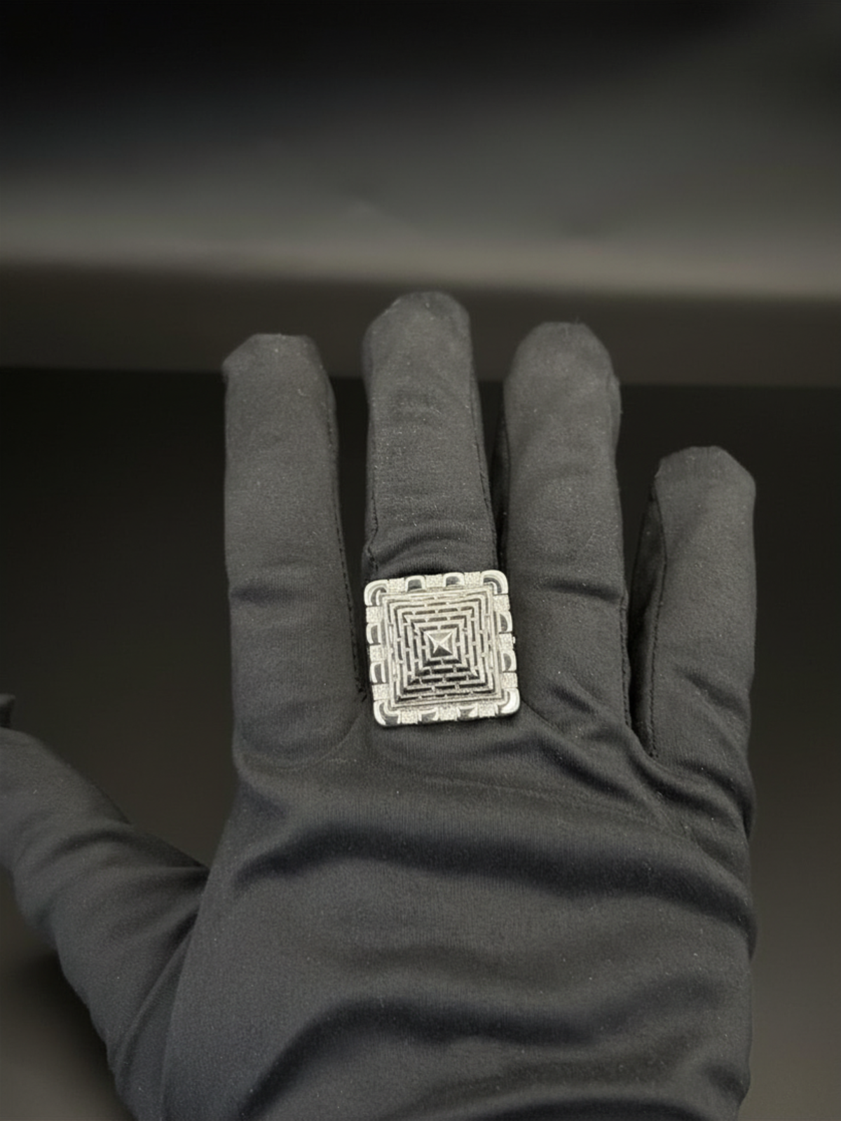 9ct Gold Filled Castle Pyramid Ring