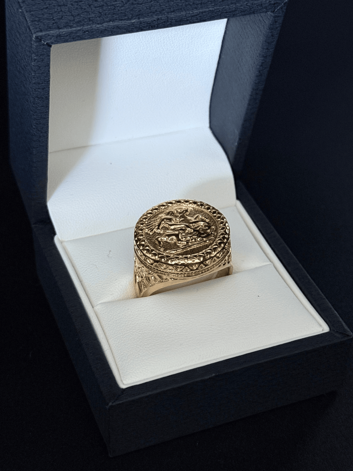 9ct Gold Filled Half Sovereign Ring