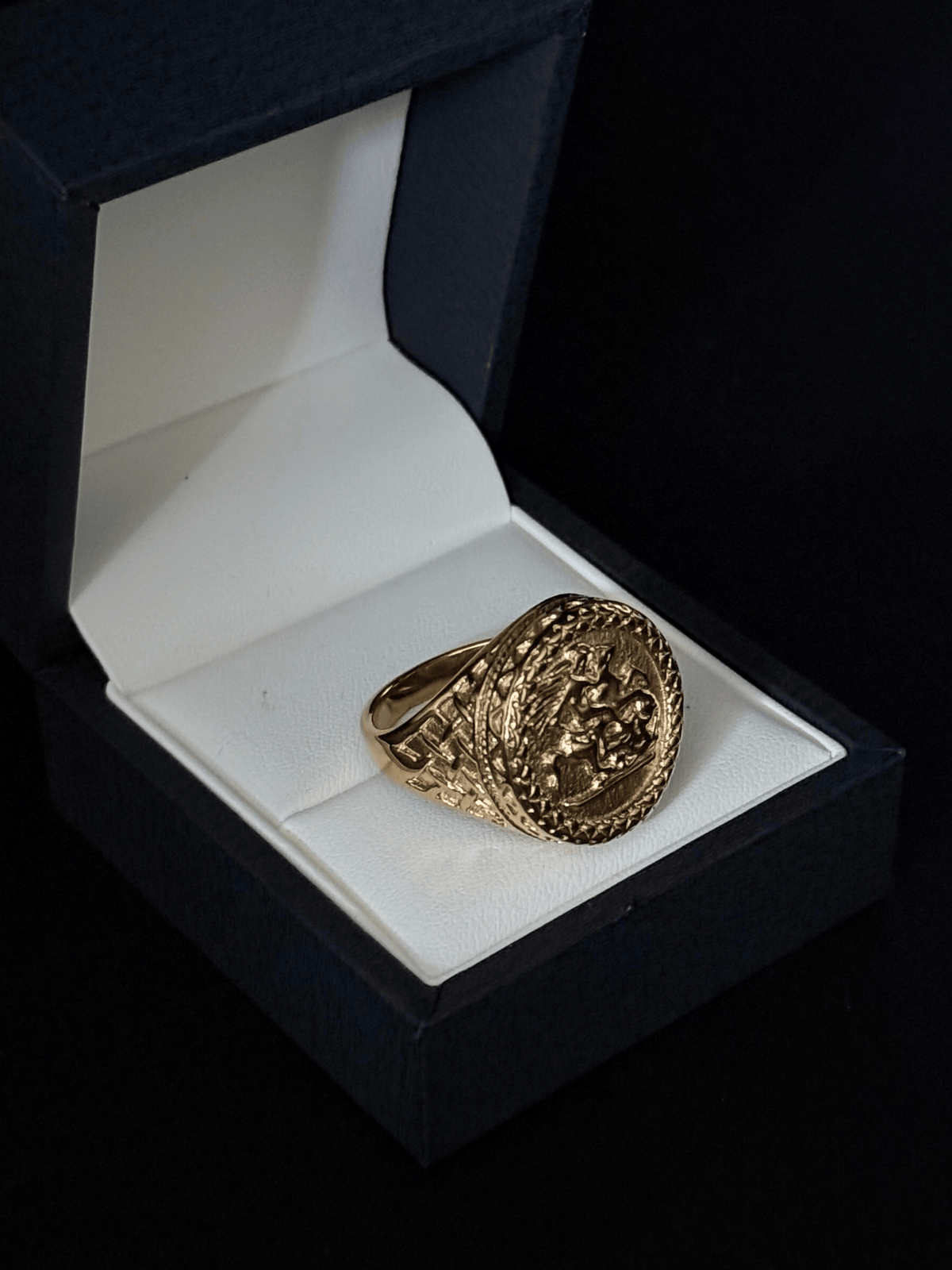 9ct Gold Filled Half Sovereign Ring