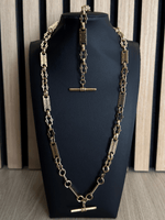 9ct Gold Filled Stars & Bars Set With T-Bar