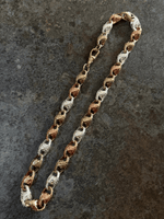 9ct Tri-Colour Gold Filled Tulip Chain 13mm