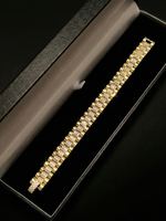 Gold Filled Diamond Presidential Bracelet 10mm Multi-colour