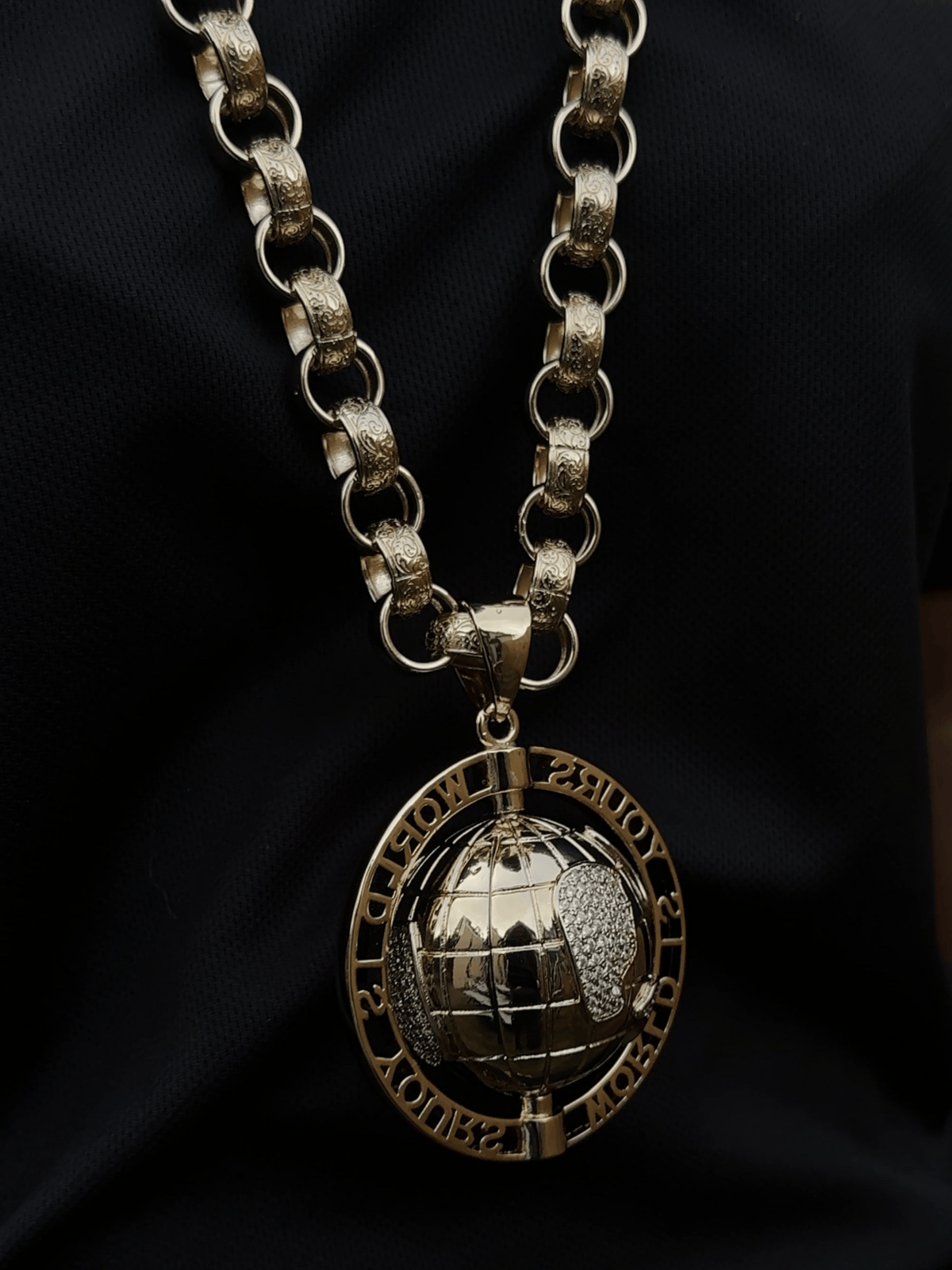 9ct Gold Filled World is Yours Pendant