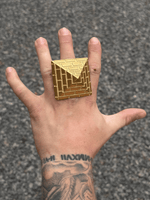 9ct Gold Filled Worlds Biggest Pyramid Ring