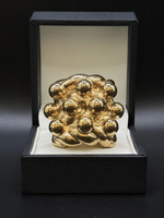 9ct Gold Filled XXL 3 Row Keeper Ring