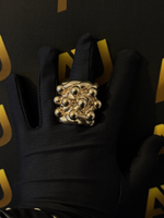 9ct Gold Filled XXL 3 Row Keeper Ring