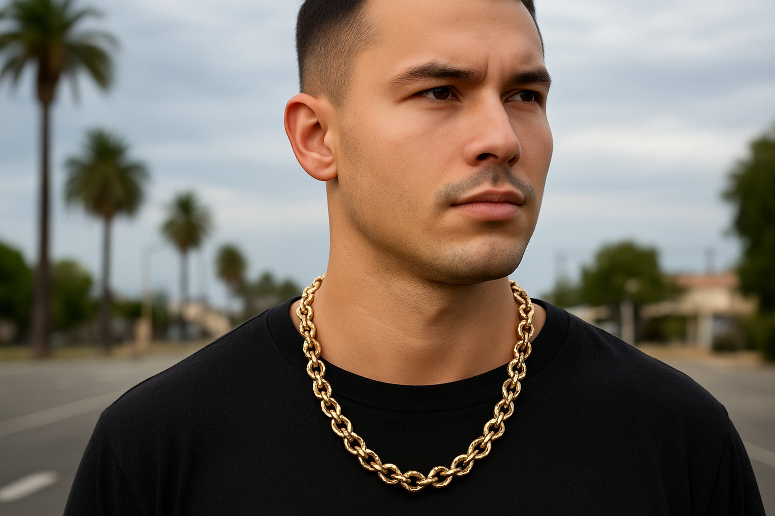 Chain length and width for men