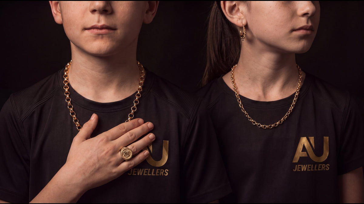 Real gold looks, made their size