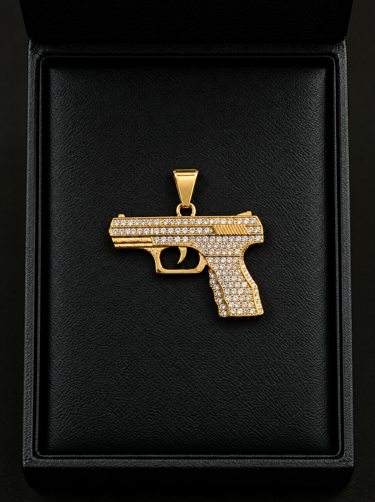 Glock pendant 9ct gold filled (chain + pendant)