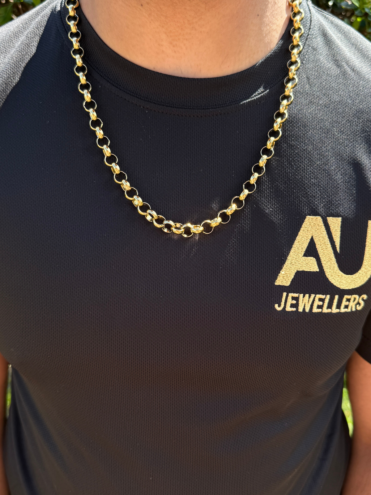 🎁 9ct Gold Filled Belcher Chain 10mm (100% off)