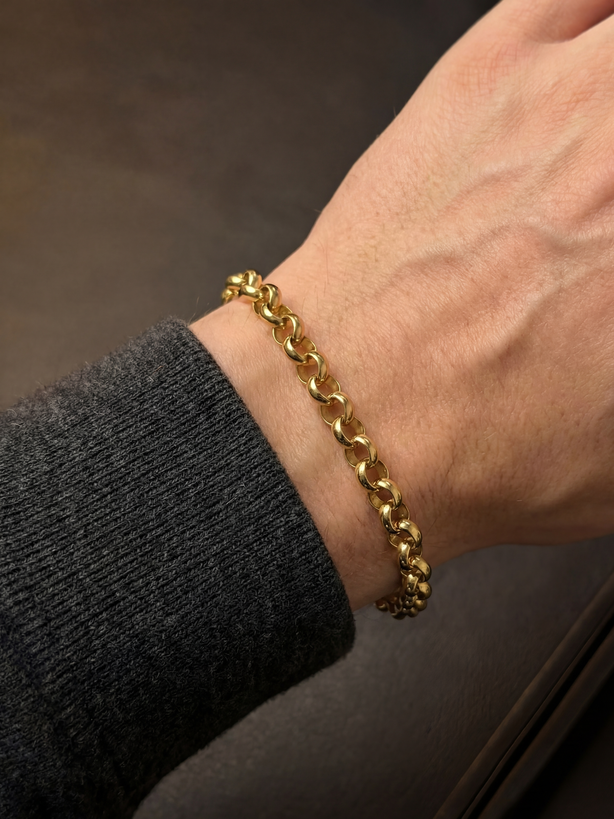 9ct Gold Filled Belcher Bracelet 10mm