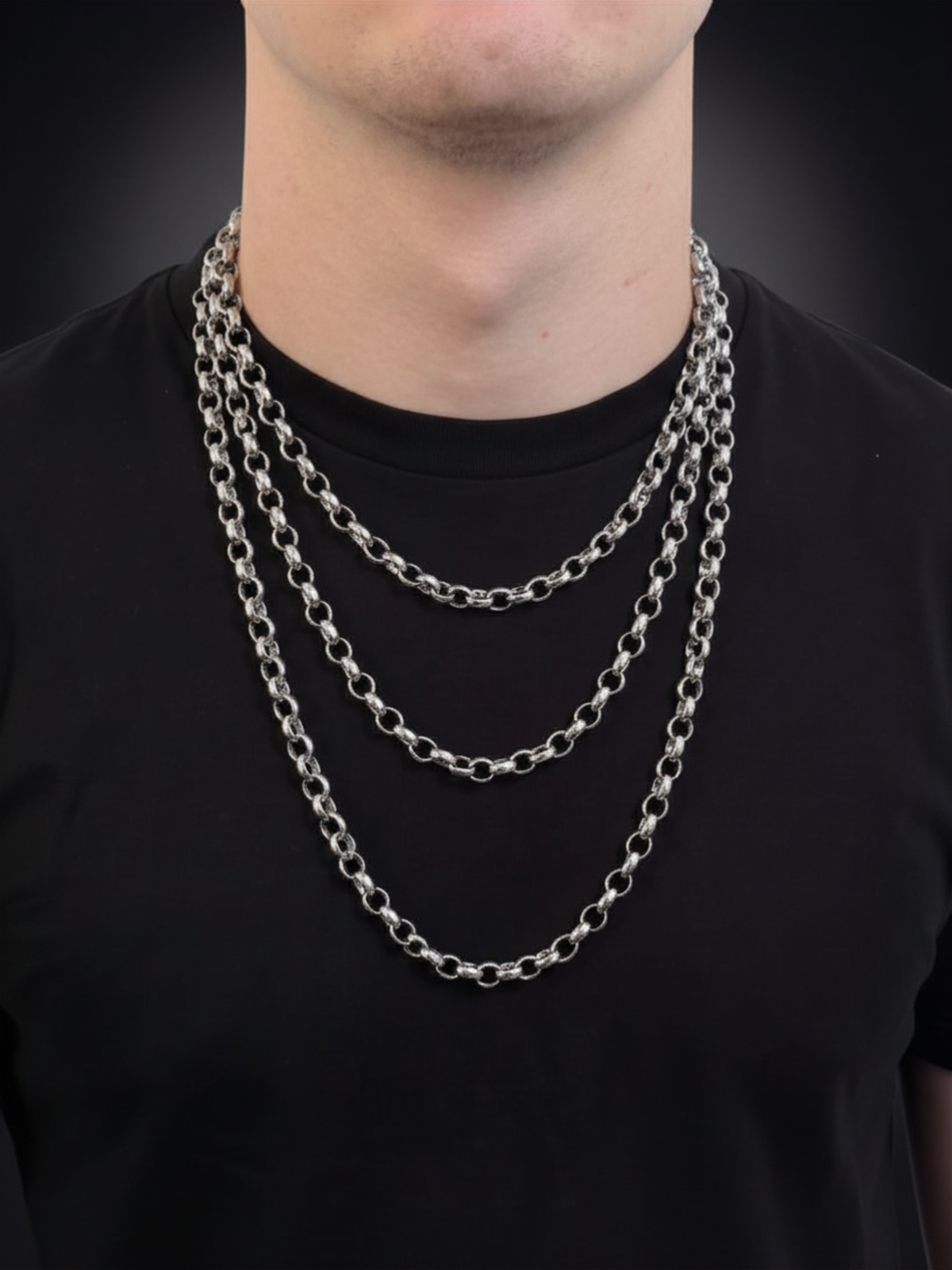 Silver Belcher Chain 10mm